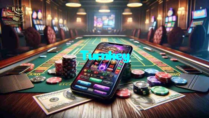 Turnkey casino presented on mobile device in Pakistan with slots and live games